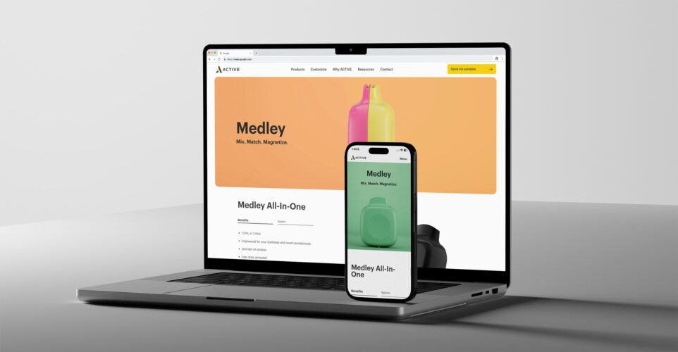 Medley Webpage Mockup